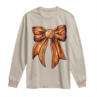 Basketball Coquette Bow Long Sleeve Shirt Game Day