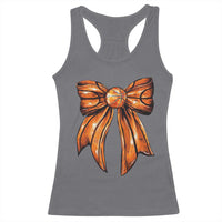 Basketball Coquette Bow Racerback Tank Top Game Day