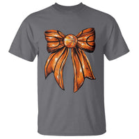 Basketball Coquette Bow T Shirt Game Day - Wonder Print Shop