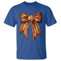 Basketball Coquette Bow T Shirt Game Day - Wonder Print Shop