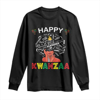 Happy Kwanzaa Long Sleeve Shirt African American Afro Queen Nguzo Saba - Wonder Print Shop