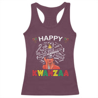 Happy Kwanzaa Racerback Tank Top African American Afro Queen Nguzo Saba - Wonder Print Shop