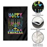 Happy Kwanzaa Garden Flag Christmas African American Heritage Holiday Kinara Mazao - Wonder Print Shop