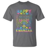 Happy Kwanzaa T Shirt Christmas African American Heritage Holiday Kinara Mazao - Wonder Print Shop