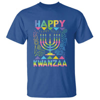 Happy Kwanzaa T Shirt Christmas African American Heritage Holiday Kinara Mazao - Wonder Print Shop