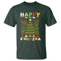 Happy Kwanzaa Christmas T Shirt African American Holiday Christmas Tree - Wonder Print Shop