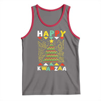 Happy Kwanzaa Christmas Tank Top African American Holiday Christmas Tree - Wonder Print Shop