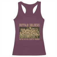 Buffalo Soldiers Racerback Tank Top 9th and 10th Cavalry African American Heros Black Soldiers - Wonder Print Shop