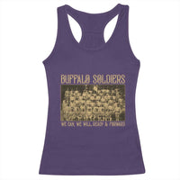 Buffalo Soldiers Racerback Tank Top 9th and 10th Cavalry African American Heros Black Soldiers - Wonder Print Shop