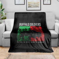 Buffalo Soldiers Throw Blanket 9th and 10th Cavalry Afro African American Heros - Wonder Print Shop