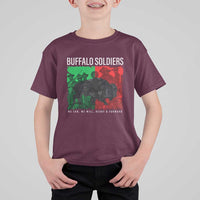 Buffalo Soldiers T Shirt For Kid 9th and 10th Cavalry Afro African American Heros - Wonder Print Shop