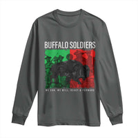 Buffalo Soldiers Long Sleeve Shirt 9th and 10th Cavalry Afro African American Heros - Wonder Print Shop