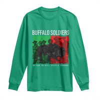 Buffalo Soldiers Long Sleeve Shirt 9th and 10th Cavalry Afro African American Heros - Wonder Print Shop