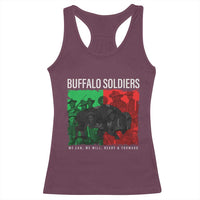 Buffalo Soldiers Racerback Tank Top 9th and 10th Cavalry Afro African American Heros - Wonder Print Shop