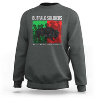 Buffalo Soldiers Sweatshirt 9th and 10th Cavalry Afro African American Heros - Wonder Print Shop