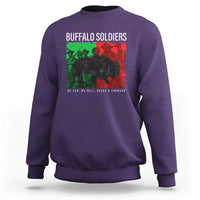 Buffalo Soldiers Sweatshirt 9th and 10th Cavalry Afro African American Heros - Wonder Print Shop