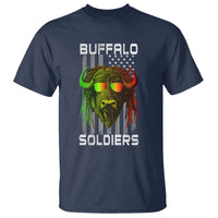 Retro Buffalo Soldiers T Shirt 9th and 10th Cavalry African American Heros USA Flag - Wonder Print Shop