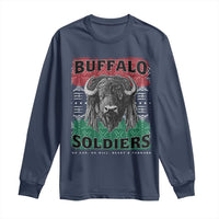 Buffalo Soldiers Long Sleeve Shirt Retro African American Black History - Wonder Print Shop