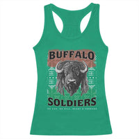 Buffalo Soldiers Racerback Tank Top Retro African American Black History - Wonder Print Shop