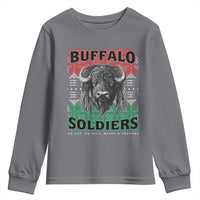 Buffalo Soldiers Youth Sweatshirt Retro African American Black History - Wonder Print Shop