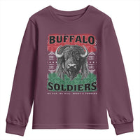 Buffalo Soldiers Youth Sweatshirt Retro African American Black History - Wonder Print Shop