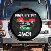 Black History Leaders Spare Tire Cover African American Milestones Map Civil Right - Wonder Print Shop