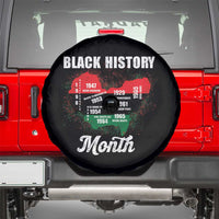 Black History Leaders Spare Tire Cover African American Milestones Map Civil Right - Wonder Print Shop