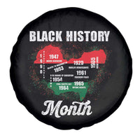 Black History Leaders Spare Tire Cover African American Milestones Map Civil Right - Wonder Print Shop