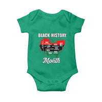 Black History Leaders Baby Onesie African American Milestones Map Civil Right - Wonder Print Shop