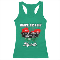 Black History Leaders Racerback Tank Top African American Milestones Map Civil Right - Wonder Print Shop