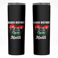 Black History Leaders Skinny Tumbler African American Milestones Map Civil Right - Wonder Print Shop
