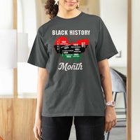 Black History Leaders T Shirt For Women African American Milestones Map Civil Right - Wonder Print Shop