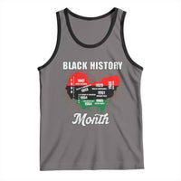 Black History Leaders Tank Top African American Milestones Map Civil Right - Wonder Print Shop