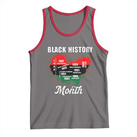 Black History Leaders Tank Top African American Milestones Map Civil Right - Wonder Print Shop