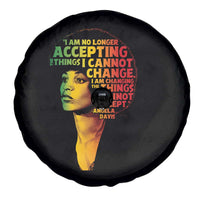 Angela Davis Inspirational Quote Spare Tire Cover Black History Month Afro Woman Activist - Wonder Print Shop