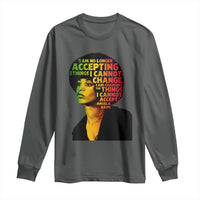 Angela Davis Inspirational Quote Long Sleeve Shirt Black History Month Afro Woman Activist - Wonder Print Shop