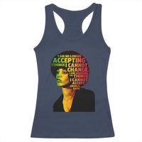 Angela Davis Inspirational Quote Racerback Tank Top Black History Month Afro Woman Activist - Wonder Print Shop
