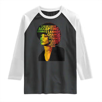 Angela Davis Inspirational Quote Raglan Shirt Black History Month Afro Woman Activist - Wonder Print Shop