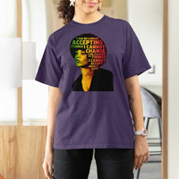 Angela Davis Inspirational Quote T Shirt For Women Black History Month Afro Woman Activist - Wonder Print Shop