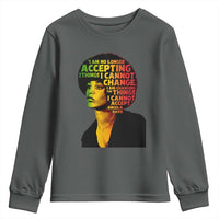 Angela Davis Inspirational Quote Youth Sweatshirt Black History Month Afro Woman Activist - Wonder Print Shop