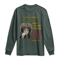 Black History Month Angela Davis Long Sleeve Shirt Black Panther Party Feminist Human Rights Inspirational Quote