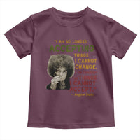 Black History Month Angela Davis Toddler T Shirt Black Panther Party Feminist Human Rights Inspirational Quote