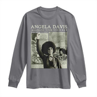 Black History Month Angela Davis Long Sleeve Shirt Raise Your Voice Feminist Human Rights