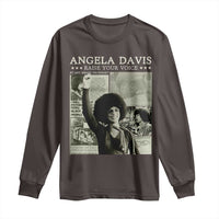 Black History Month Angela Davis Long Sleeve Shirt Raise Your Voice Feminist Human Rights