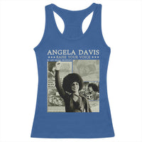 Black History Month Angela Davis Racerback Tank Top Raise Your Voice Feminist Human Rights