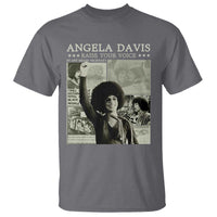 Black History Month Angela Davis T Shirt Raise Your Voice Feminist Human Rights