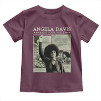 Black History Month Angela Davis Toddler T Shirt Raise Your Voice Feminist Human Rights