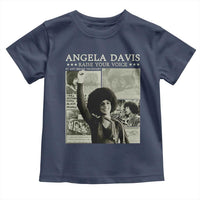 Black History Month Angela Davis Toddler T Shirt Raise Your Voice Feminist Human Rights