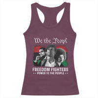 Vintage Black Panther Party Racerback Tank Top Huey P. Newton Malcolm X Angela Davis Black History