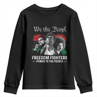 Vintage Black Panther Party Youth Sweatshirt Huey P. Newton Malcolm X Angela Davis Black History